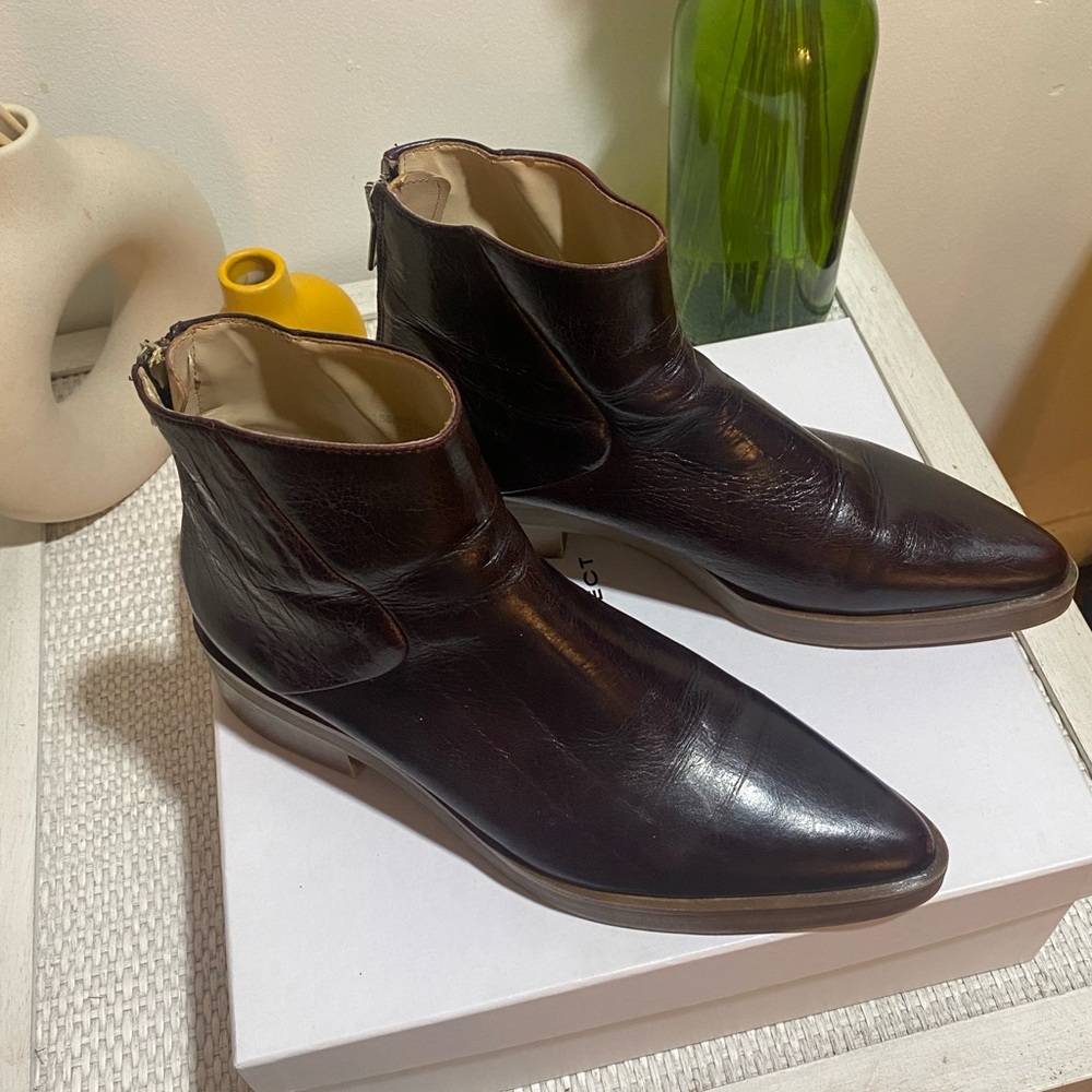 Zara leather boots